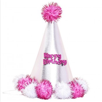 Baby boy girl cute First Birthday Party princess prince Crown Hat Gold One Two Three Year Old Glitter party cartoon hats