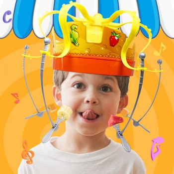 Crown food hat party toy fun spoof crown tidy hat eating spoof hat children party toys
