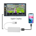 Vehemo USB White Car Link Dongle Auto Link Dongle Navigation Player Link Dongle Smart Link GPS Smart Supports for Apple CarPlay