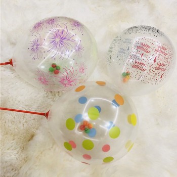Inflatable Latex Belle Balloons Baby Born Kids Birthday Party Cartoon Hat Wedding Decor Helium Balloons Mix Colorful Printing