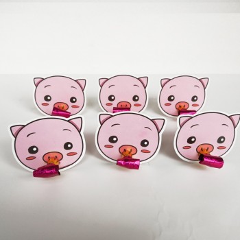 6 Pcs/lot Cute Colorful Cartoon Animals Whistles Children Birthday Party Blowing Dragon Blowout Baby for Birthday Party
