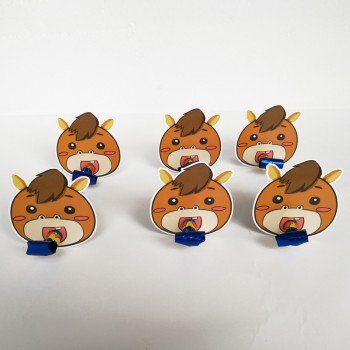 6 Pcs/lot Cute Colorful Cartoon Animals Whistles Children Birthday Party Blowing Dragon Blowout Baby for Birthday Party