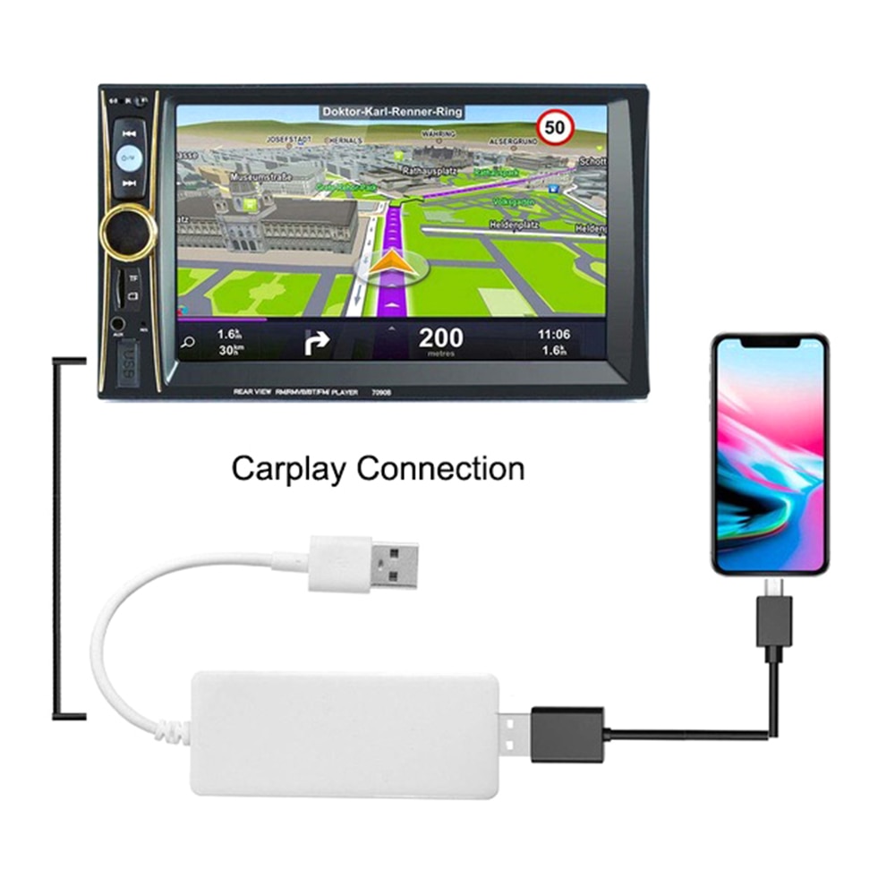 USB Smart UI Link Apple CarPlay Dongle Adapter for Android Navigation Player Mini USB Carplay Stick with Android Auto DY326