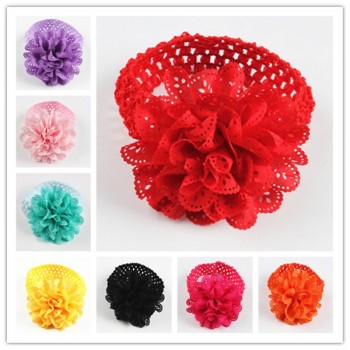 Hairbands Floral For Girls Kids Headband Baby Born Girls Flower Headband Lace Bow Flower Headbands Baby Reborn Toys Cartoon Hats