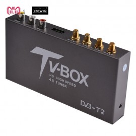 160-200km/h 4 Antenna DVB T2 Car 4 Mobility Chip Digital Car TV Tuner HD 1080P DVB-T2 Car TV Receiver