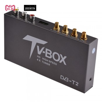 160-200km/h 4 Antenna DVB T2 Car 4 Mobility Chip Digital Car TV Tuner HD 1080P DVB-T2 Car TV Receiver