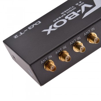 160-200km/h 4 Antenna DVB T2 Car 4 Mobility Chip Digital Car TV Tuner HD 1080P DVB-T2 Car TV Receiver