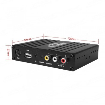 Dual Antenna Car Freeview MPEG2 amp; MPEG 4 DVB-T Tuner Digital TV Receiver Box (Only for MPEG2 amp; MPEG4 DVB-T Countries)