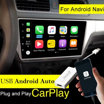 Carlinkit USB Apple Carplay Dongle for Android Auto iPhone iOS12 Carplay Support Android/MTK WinCE system Car Navigation Player