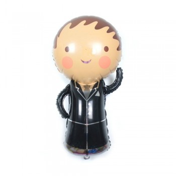 110cm  Bride Groom Mans suit Wedding Dress Foil Balloon Aluminum Baloon Creative Gift Outdoor Wedding Party  Cartoon hat