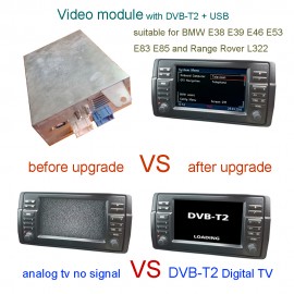 Video Module With DVB-T2 TV  For BMW E38 E39 E46  E53 E83 E85 Range Rover L322