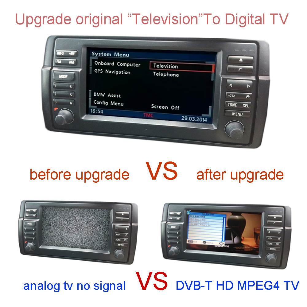 DVB-T TV  For BMW E38 E39 E46 X5 E53