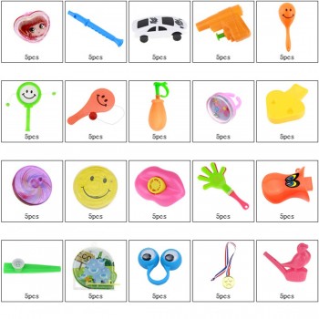 100Pcs Children Small Toy Prop Set for Party 20 Type Mixed Christmas Gift Toys For Kids