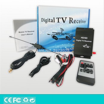 Car ISDB-T One Seg HD 1080P HDMI Digital CVBS Mobile Digital TV Receiver Mobile MPEG4 MPEG2 Digital TV Tuner HD Receiver Box Set