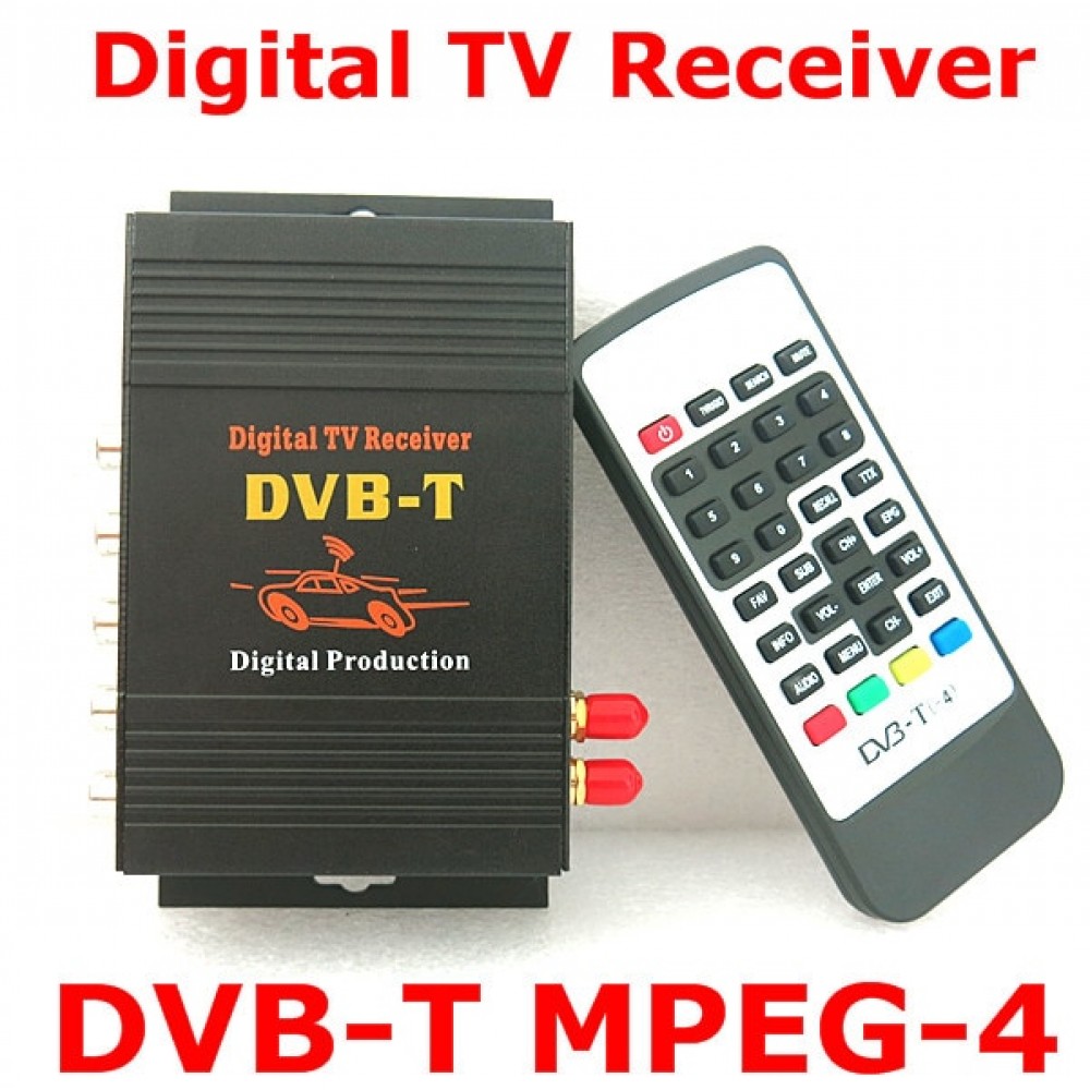 NAVITOPIA High quality Car Accessories Digital DVB-T MPEG-4 Digital TV Dual tuner receiver for Car Radio Player free shipping