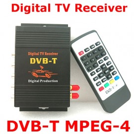 NAVITOPIA High quality Car Accessories Digital DVB-T MPEG-4 Digital TV Dual tuner receiver for Car Radio Player free shipping