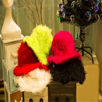 Sweet cute color single-faced plush two-faced hat photo props cosplay plush toy hat Christmas Halloween birthday party dress up