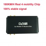 180km-200km/h DVB-T2 Car 180-200km/h Digital Car TV Tuner 4 Antenna 4 Mobility Chip DVB T2 Car TV Receiver BOX DVBT2