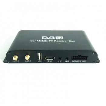 180km-200km/h DVB-T2 Car 180-200km/h Digital Car TV Tuner 4 Antenna 4 Mobility Chip DVB T2 Car TV Receiver BOX DVBT2