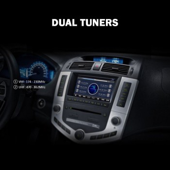 T238B Car TV Box DVB-T Mobile Digital Receiver HD/SD UHF/VHF Dual Tunners Support USB HDMI AV-out TV/Radio Upto 230km/h Like X98