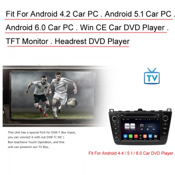 Car DVB-T2 TV Receiver Dual Tuner For Car DVD High Speed Mpeg4 Car Digital TV Box Tuner Auto Mobile DVB-T2 Receiver Box
