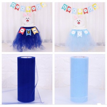 22m Tulle Roll 15cm Spool Tutu Wedding Decoration Organza Laser DIY Craft Birthday Party Supplies cartoon hats