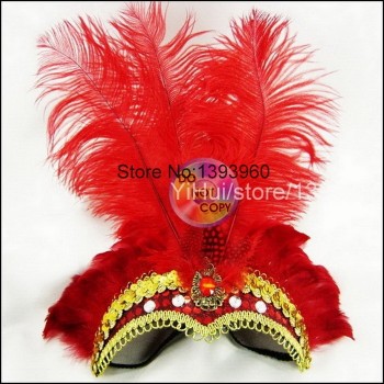 Fascinator Teardrop Hat decoration mariage With Polka Headpiece Veil christmas Ribbon Headdress gum hair Elastic Cord Headwear