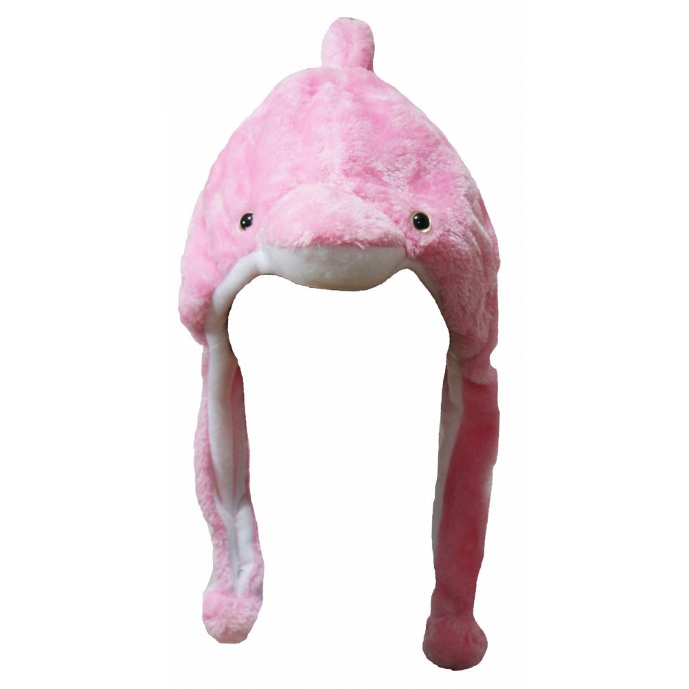 Halloween Ocean Sea White Dolphin Cosplay School Party Costume Warm Hat Headgear