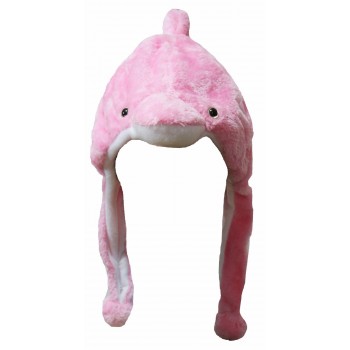 Halloween Ocean Sea White Dolphin Cosplay School Party Costume Warm Hat Headgear