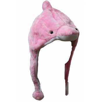Halloween Ocean Sea White Dolphin Cosplay School Party Costume Warm Hat Headgear