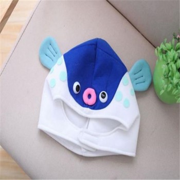 Cartoon puffer fish headgear hat photo props cosplay toy hat plush toy Christmas Halloween birthday party dress up