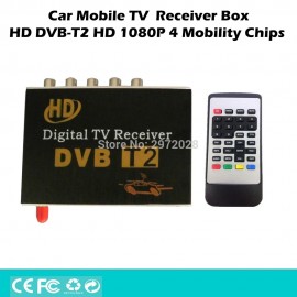 Car HD 1080P HDMI CVBS Mobile Digital TV Receiver Mobile Car DVB-T2 MPEG4 MPEG2 Digital TV Tuner HD Receiver Box Set