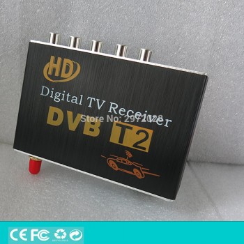 Car HD 1080P HDMI CVBS Mobile Digital TV Receiver Mobile Car DVB-T2 MPEG4 MPEG2 Digital TV Tuner HD Receiver Box Set