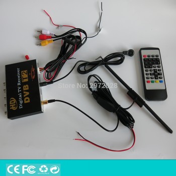 Car HD 1080P HDMI CVBS Mobile Digital TV Receiver Mobile Car DVB-T2 MPEG4 MPEG2 Digital TV Tuner HD Receiver Box Set