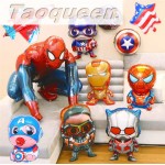 The Avengers foil balloons super hero helium globos Captain America superman ballon for boys birthday supplies cartoon hat