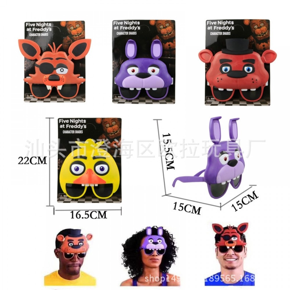 five night at freddy Parent-child interaction, childrens gifts, funny glasses