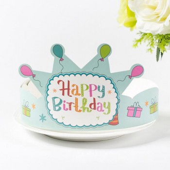 100Pcs / lot Childrens birthday Party Crown Fashion Crown hat Birthday hat toys