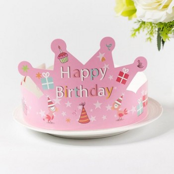 100Pcs / lot Childrens birthday Party Crown Fashion Crown hat Birthday hat toys