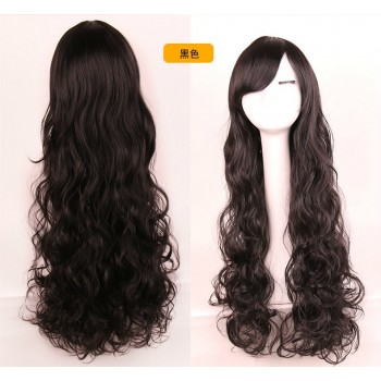 10colours 80cm Color wave long curly hair COSPLAY COSPLAY womens wig day