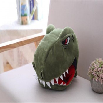 Dinosaur hood hat photo props cosplay toy hat plush toy Christmas Halloween birthday party dress up