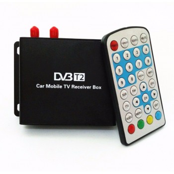 Car DVB-T2 Receiver Double Tuner Double Chip Car Digital TV receiver dvb-t2 Tuner H.264 1080p MPEG4 for Car dvd Android player
