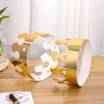 12pcs Golden Crown Hats Child Crown Cap Birthday Celebration Baby Shower Hat Cute Party Supplies Photo Props Cartoon Hats