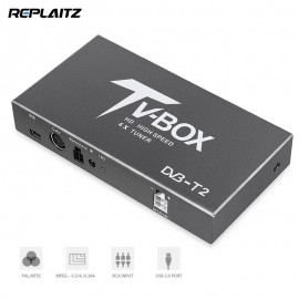 High Speed Car HD DVB-T2 Mobile Digital TV Box Receiver 4X Tuner PAL/NTSC Video System 4 Antenna Mobile TV Box
