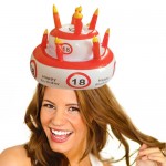 Cake Inflatable Hat For Kids Adults Birthday Party Toys Rabbit Ears Cap Deer Head Ferrule Tools Easter Christmas Decoration