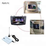 KKmoon Mini Design Car DVD TV Receiver Monitor Analog TV Tuner Strong Signal Box with Antenna