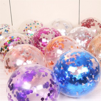 Cartoon hat 5pcs/lot Clear Balloons Gold Star Foil Confetti Transparent Balloons  Party Decorations Cartoon hat
