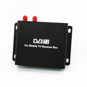 160-190km/h DVB T2 Car TV Tuner MPEG4 SD/HD 1080P DVB-T2 Digital TV Receiver for Europe Southeast Asia Russia Colombia