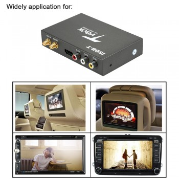 2 antenna Car Digital TV Box HD ISDB Full Seg Receiver ISDB-T Mini Mobile Digital TV Receiver for Japan brazil chile Peru
