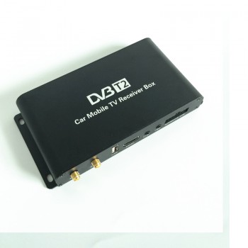 Newest 4 Mobility Chip High speed 4 Tuner Car DVB-T2 Tuner  Digital Car Tv Tuner MPEG4 Car mobile digital DVB T2  Receiver