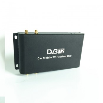 Newest 4 Mobility Chip High speed 4 Tuner Car DVB-T2 Tuner  Digital Car Tv Tuner MPEG4 Car mobile digital DVB T2  Receiver